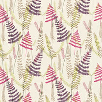 Athyrium Plum Fushcia Linen and Lime 133531 Fabric by the Metre